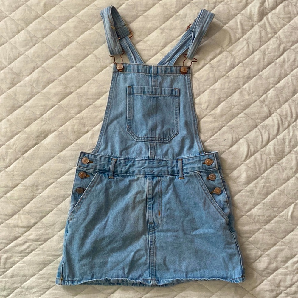 Mini Overall Dress Denim Forever 21 Size Small